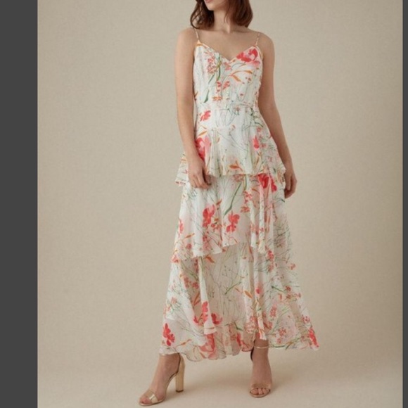Floral tiered Maxi Dress